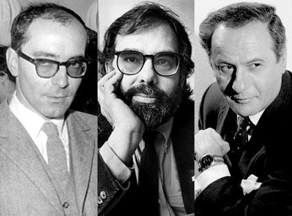 Jean-Luc Godard, Ford Coppola, Eli Wallach Jean-Luc Godard, Ford Coppola, Eli Wallach